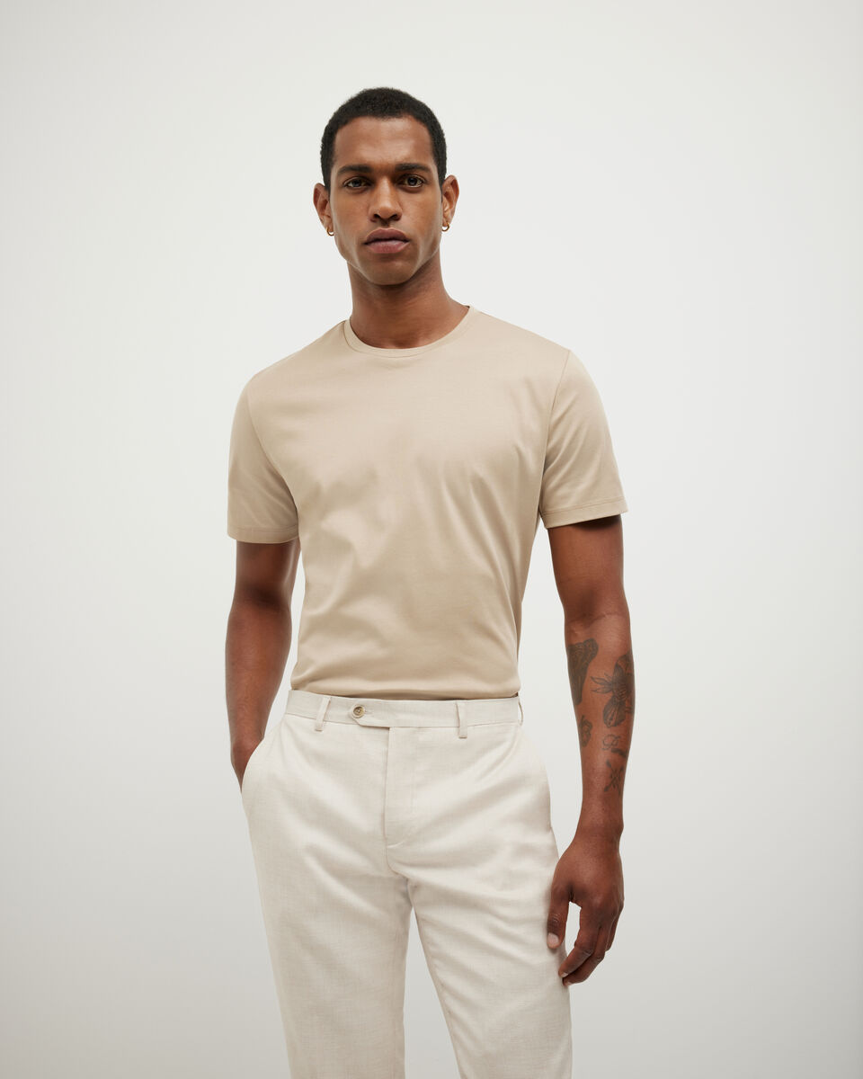 Slim Travel Tee, Light Tan, hi-res